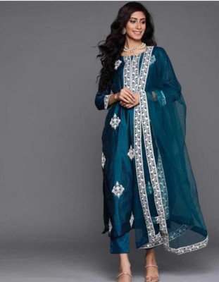 ANJIKI Women Kurti Pant Dupatta Set