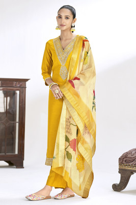 MOKOSH Women Kurta Pant Dupatta Set