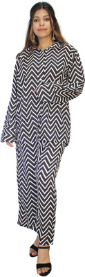 Hautemoda Women Ethnic Top Palazzo Set
