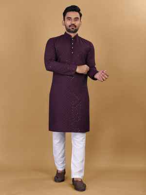 HKFASHION Men Kurta Pyjama Set