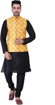 JEXI Men Kurta Pyjama Ethnic Jacket Set