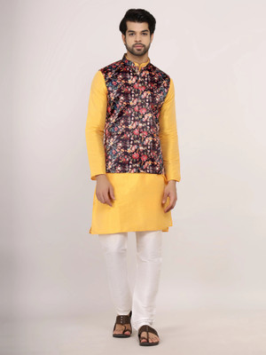 JEXI Men Kurta Pyjama Ethnic Jacket Set
