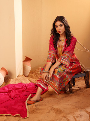 Varanga Women Kurta Pant Dupatta Set