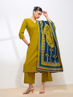 Saanjh Women Kurta Palazzo Dupatta Set