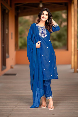 DIGZI CREATION Women Kurti Pant Dupatta Set