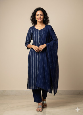 alliance collection Women Kurti Pant Dupatta Set