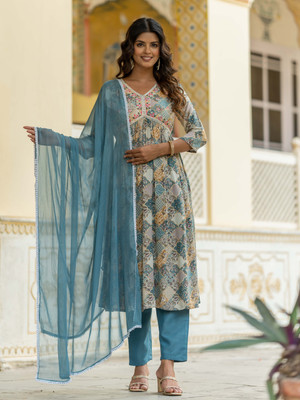 NAVLIK Women Kurta Pant Dupatta Set