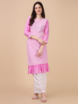 PIRUZA Women Kurti Palazzo Set