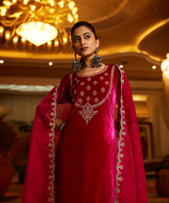 Indo Era Women Kurta Pant Dupatta Set
