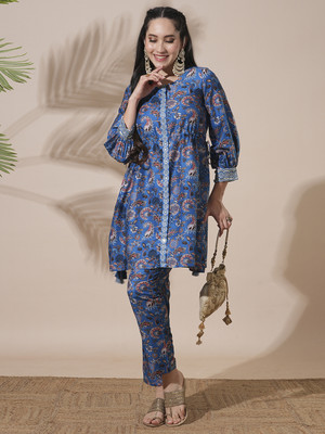 Globus Women Ethnic Top Pant Set