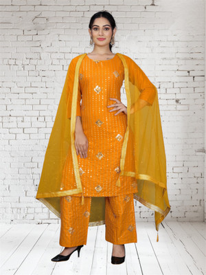 Parevadi Fashions Women Kurta Pant Dupatta Set