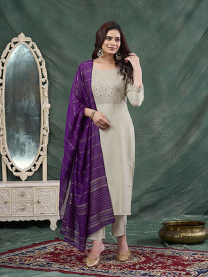 MOKOSH Women Kurta Pant Dupatta Set
