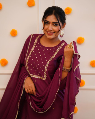 kiwastudio Embroidered Kurta, Trouser/Pant & Dupatta Set