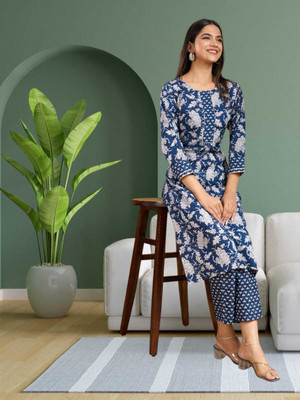 MANJARA Women Kurta Churidar Set