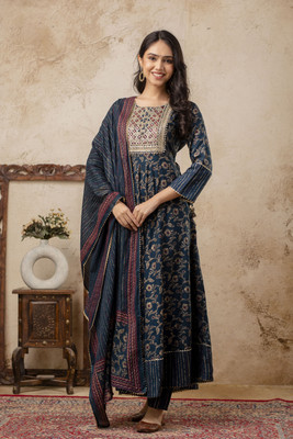 River of cloth Women Kurta Pant Dupatta Set