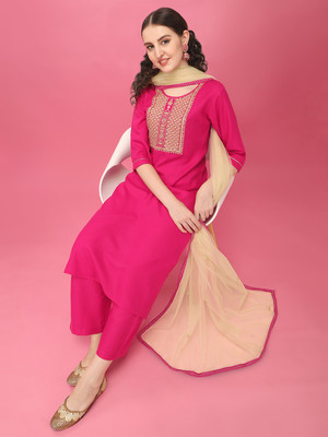 SheWill Women Kurta Pant Dupatta Set