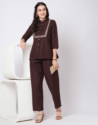 Divastri Women Ethnic Top Pant Set