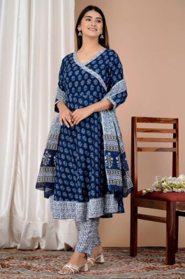 HA FASHION Straight Gown(Blue)