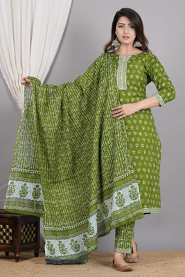 ZOYOTO Women Kurta Pant Dupatta Set