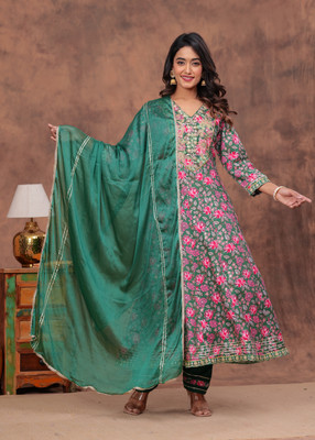 NIA AMORA Women Kurti Pant Dupatta Set