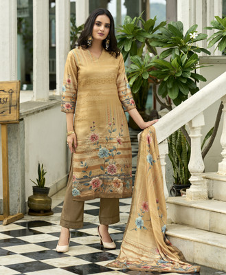 MOJILAA Women Kurta Pant Dupatta Set