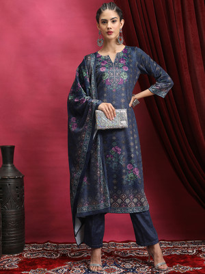 Vishudh Women Kurta Palazzo Dupatta Set