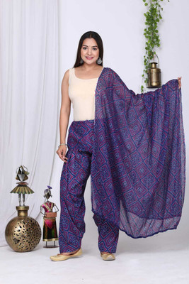 HANVIK TRADERS Women Patiala Dupatta Set