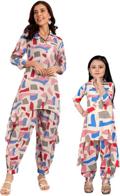 LEIPZIG FASHION Women Ethnic Top Dhoti Pant Set