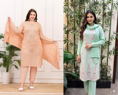 yuvraj global Women Kurti Pant Dupatta Set