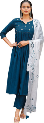 Wonder Weave Women Kurta Pant Dupatta Set