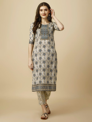 RIEKA Women Kurta Pant Set