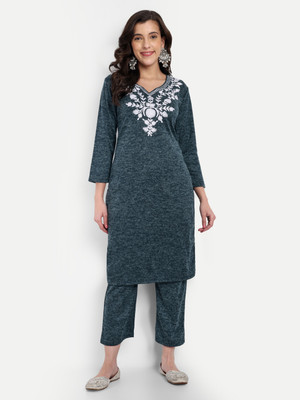 FNOCKS Women Kurti Pant Set