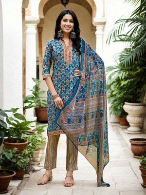 ANOUK Women Kurta Pant Dupatta Set