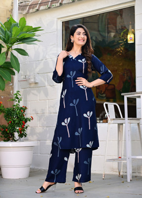 Dhibha Women Kurti Pant Set