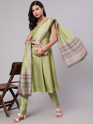 AKS Women Kurta Pant Dupatta Set