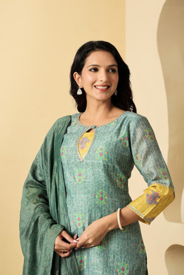 SUAAC Women Kurta Pant Dupatta Set
