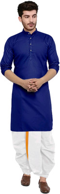 click n buy Men Kurta Dhoti Set