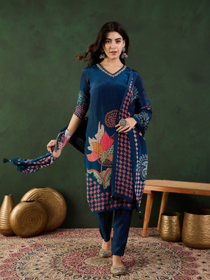 Sangria Women Kurta Pant Dupatta Set