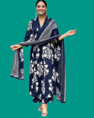 shiv textiles Printed Kurta, Trouser/Pant & Dupatta Set