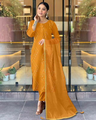 FADIFY FASHION Women Kurta Palazzo Dupatta Set