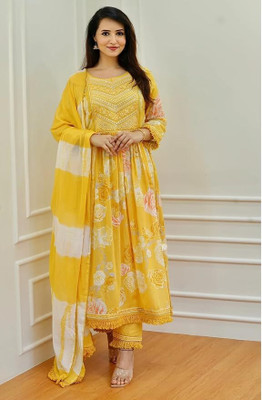 PAVAN EMBROIDERY Women Kurta Pant Dupatta Set