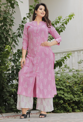 ESTELA Women Kurti Palazzo Set