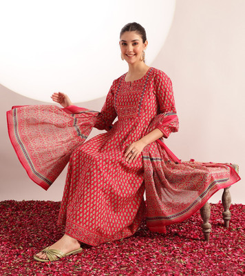 VBUYZ Women Kurta Pant Dupatta Set