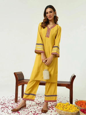 FIORRA Women Kurta Palazzo Set