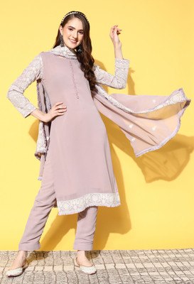 kvsfab Women Kurta Pant Dupatta Set