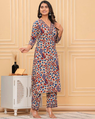 Jixpox Women Kurta Pant Set