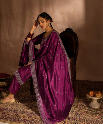 Indo Era Women Kurta Pant Dupatta Set