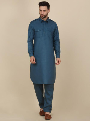 CHIRASVI Men Kurta Pyjama Set