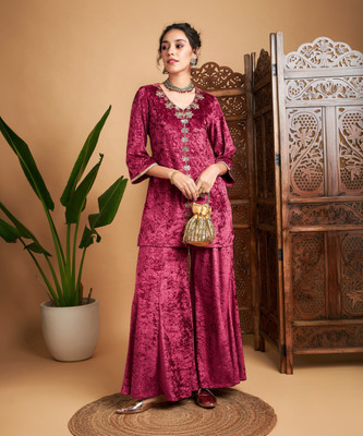 Shae by SASSAFRAS Women Kurta Palazzo Set
