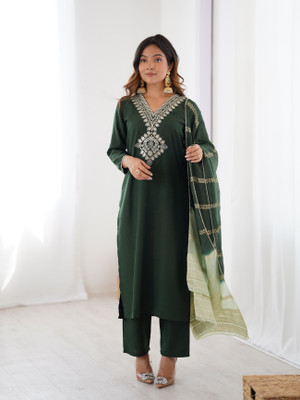 FASHION BASKET Women Kurti Pant Dupatta Set